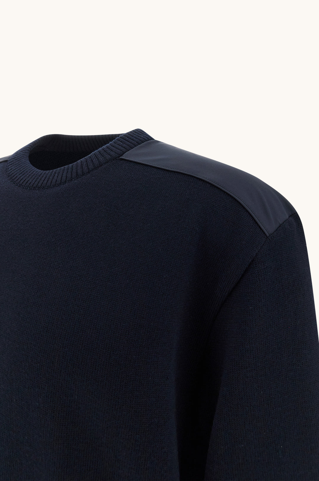 Paul &amp; Shark Soft Cool Touch Wool Crewneck Sweater with Typhoon® Details | Navy
