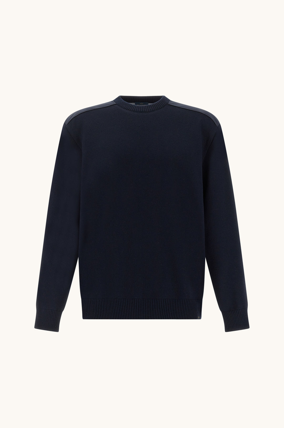 Paul &amp; Shark Soft Cool Touch Wool Crewneck Sweater with Typhoon® Details | Navy
