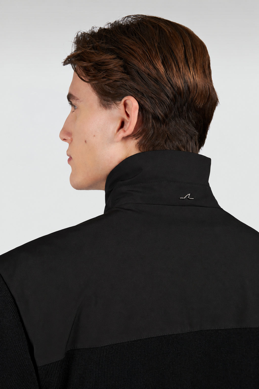 Paul &amp; Shark Hybrid in Soft Cool Touch Wool and Typhoon® Re-4x4 Stretch Cardigan | Black