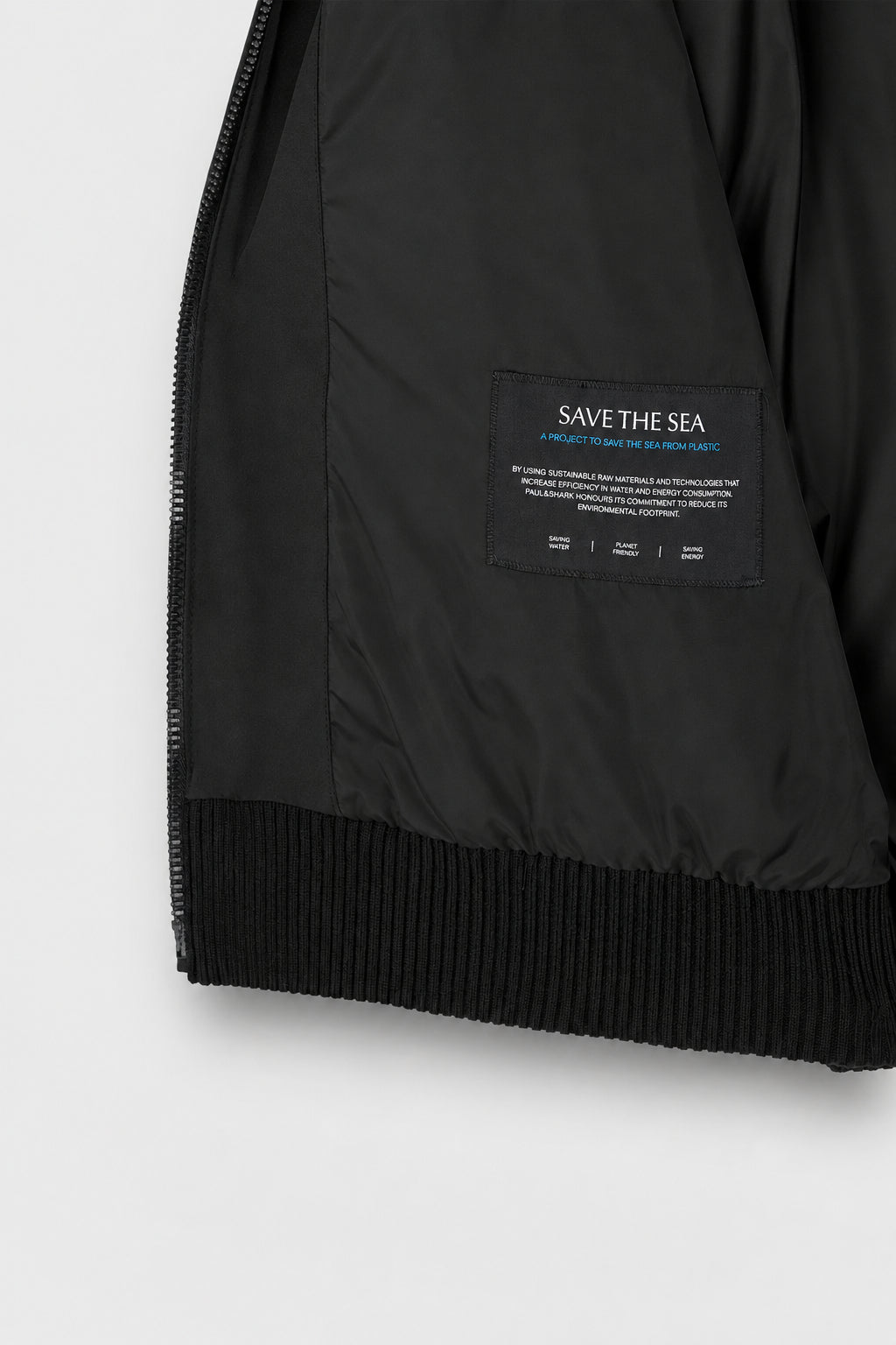 Paul &amp; Shark Hybrid in Soft Cool Touch Wool and Typhoon® Re-4x4 Stretch Cardigan | Black