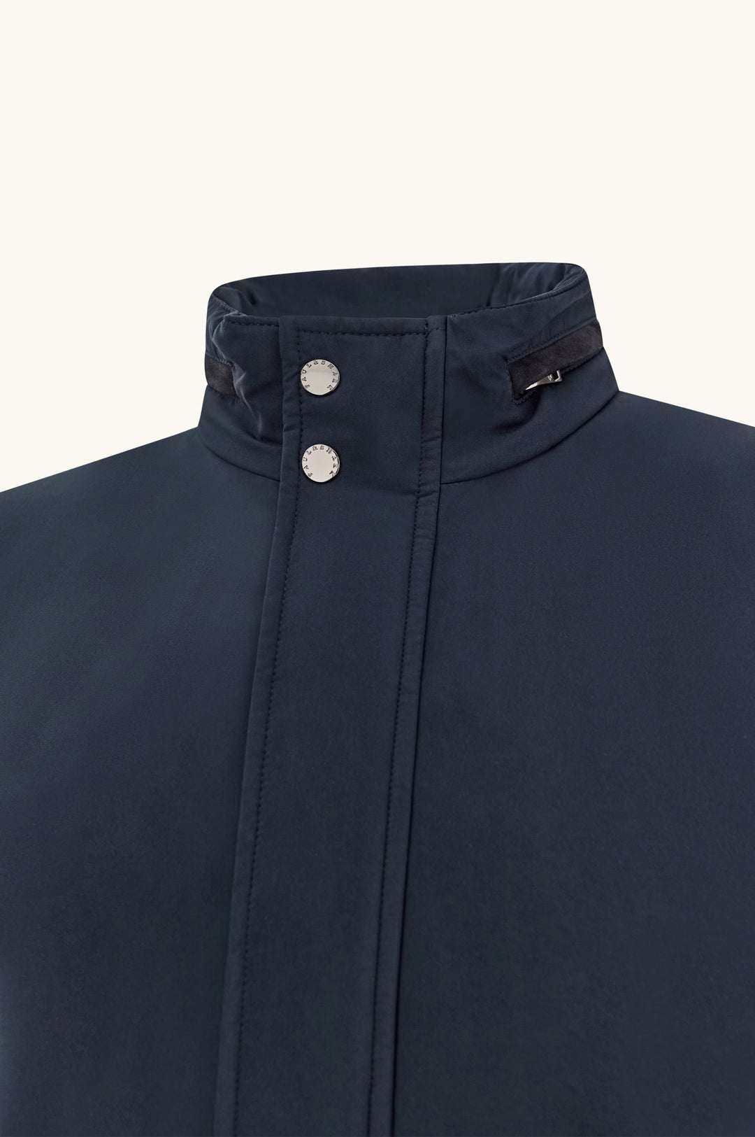 Paul &amp; Shark Typhoon® Platinum Car Coat with Suede Details | Navy