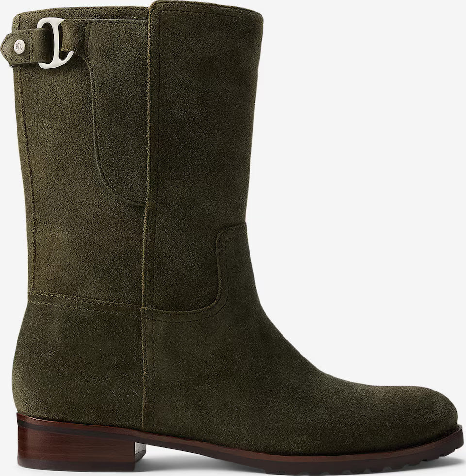 Lauren Ralph Lauren Tasha Ankle Mid Boots | Dark Olive