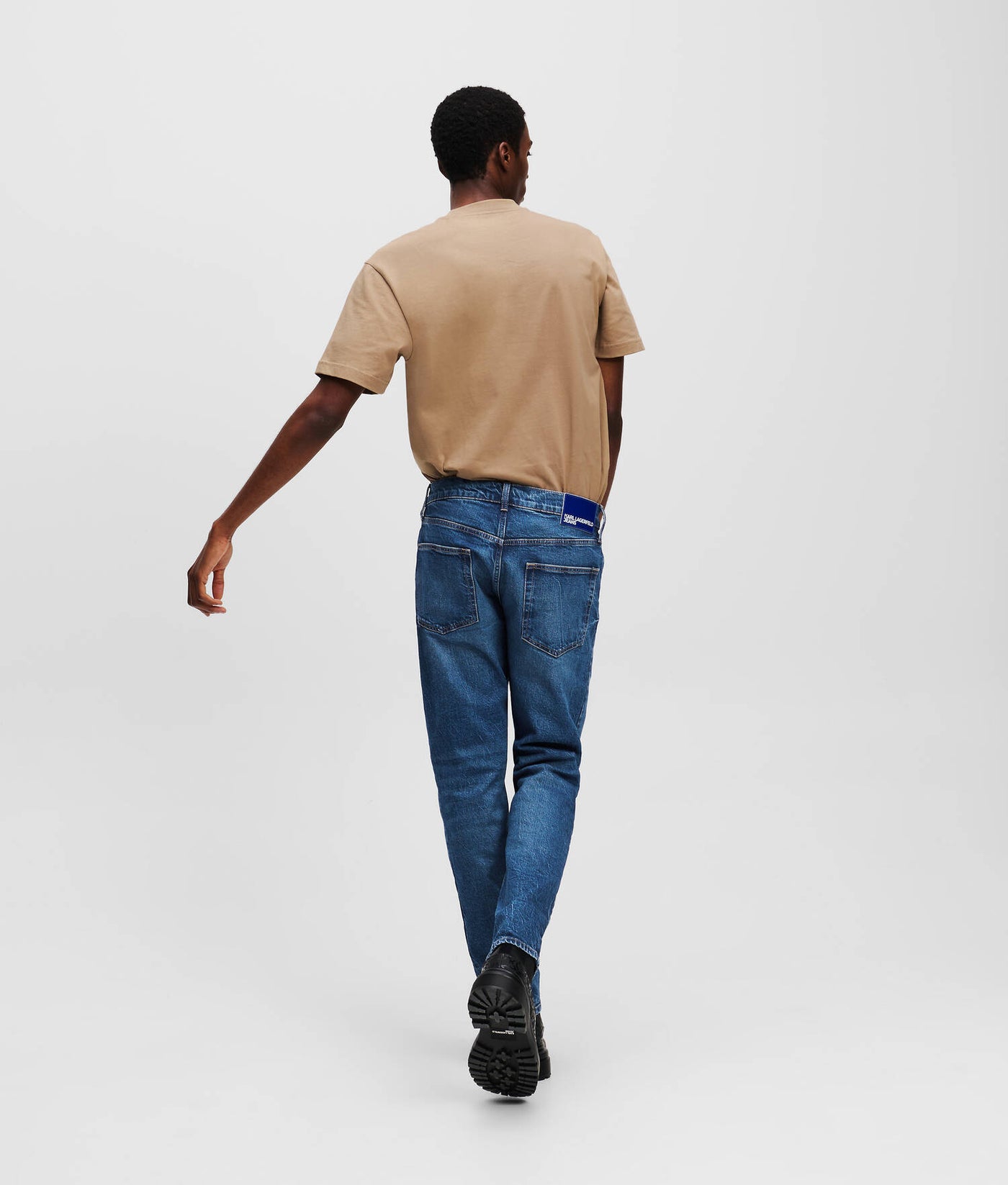 Karl Lagerfeld Tapered Τζην | Washed Blue