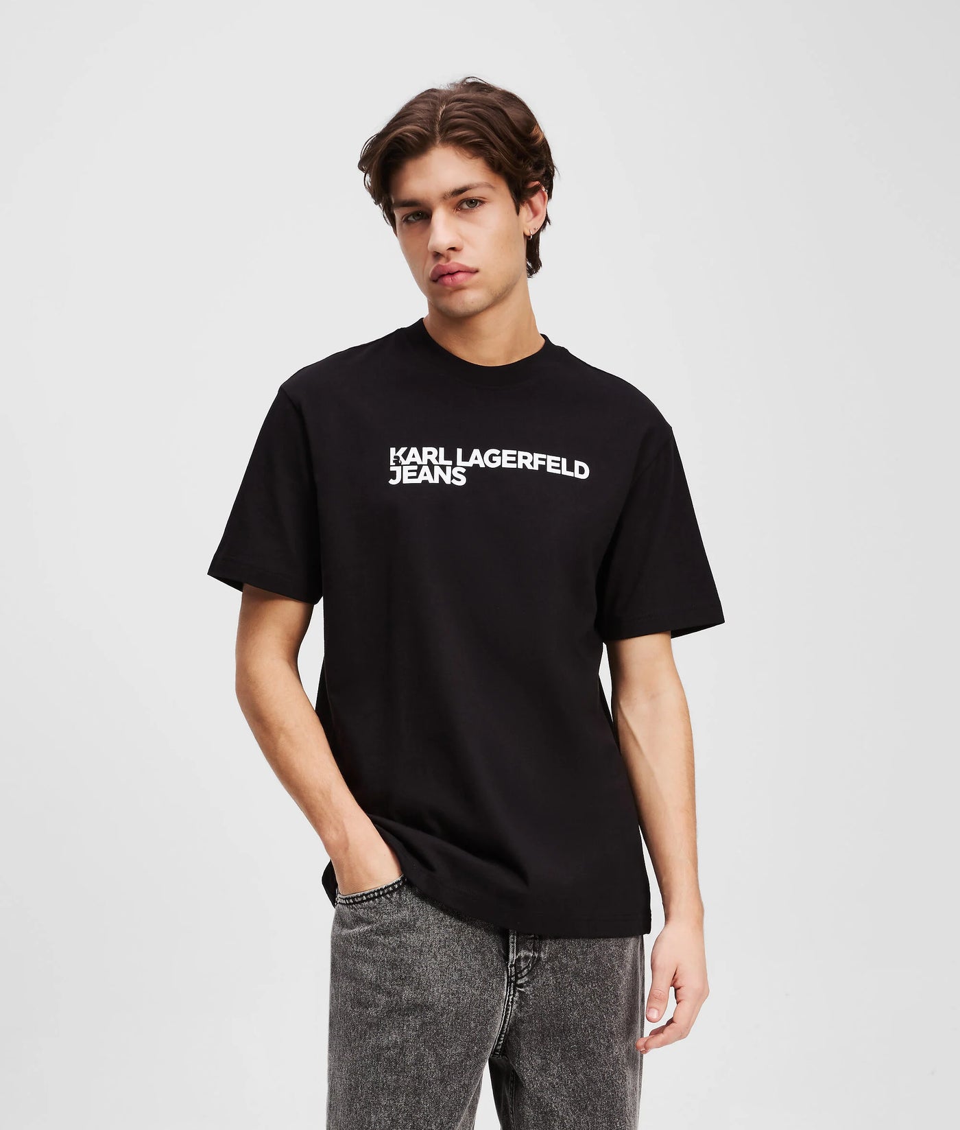 Karl Lagerfeld Regular Essential Logo T-shirt | Black