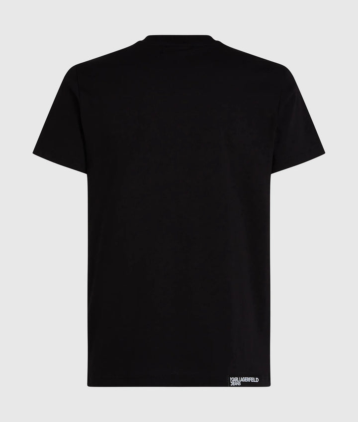 Karl Lagerfeld Small Logo T-shirt in Slim Fit | Black