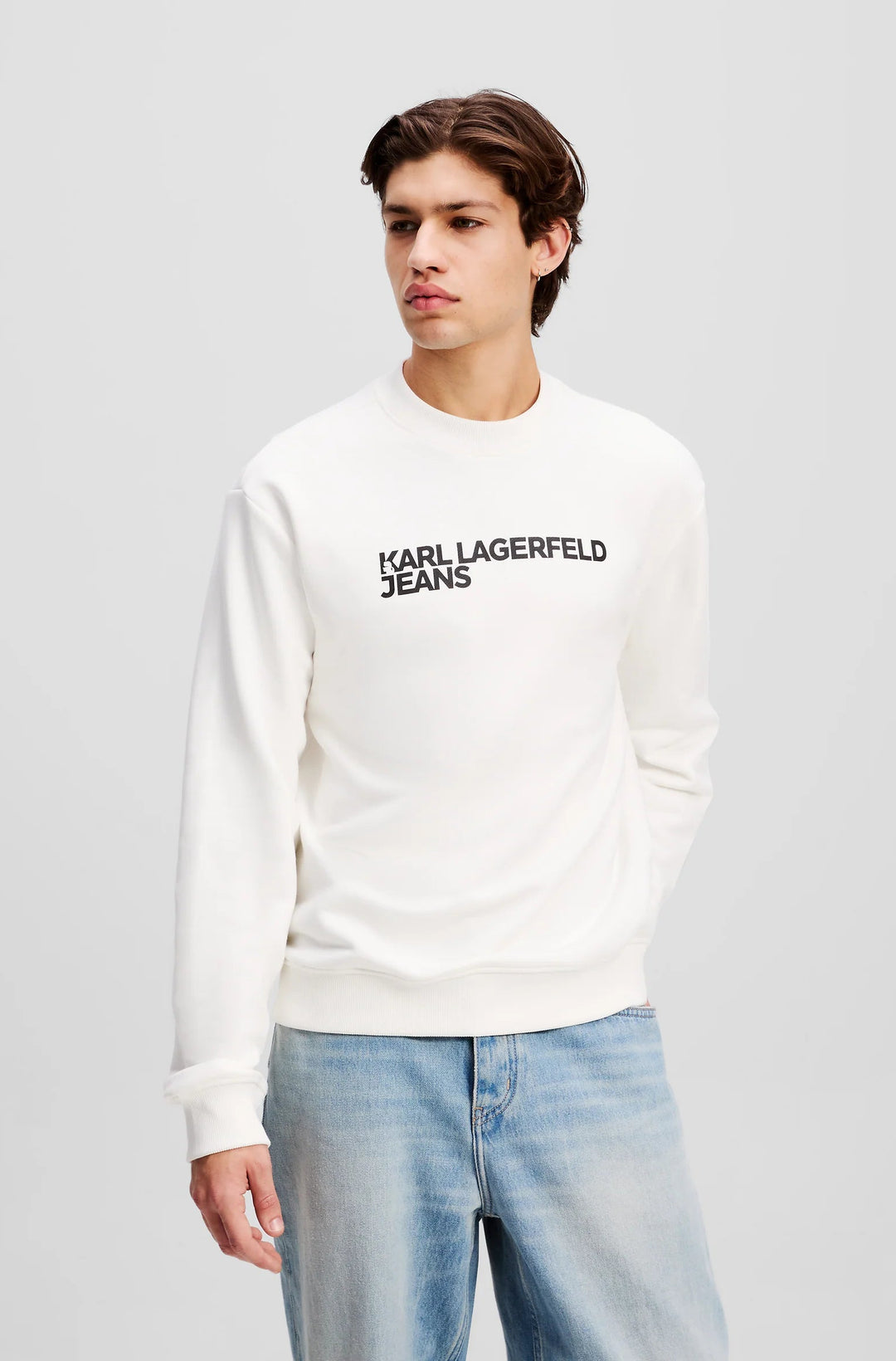 Karl Lagerfeld Logo Regular Sweatshirt | White