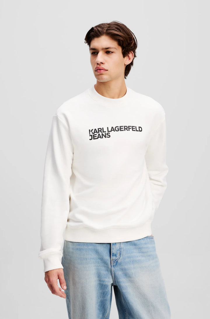 Karl Lagerfeld Logo Regular Sweatshirt | White