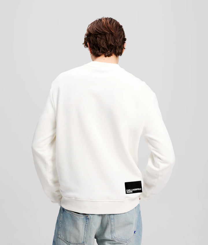 Karl Lagerfeld Logo Regular Sweatshirt | White
