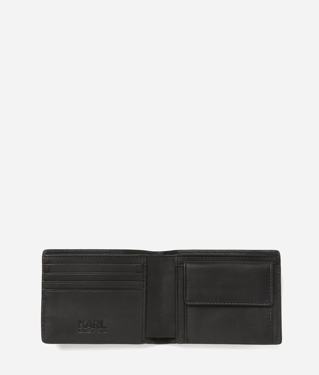 Karl Lagerfeld Loom Leather Bifold Wallet | Black