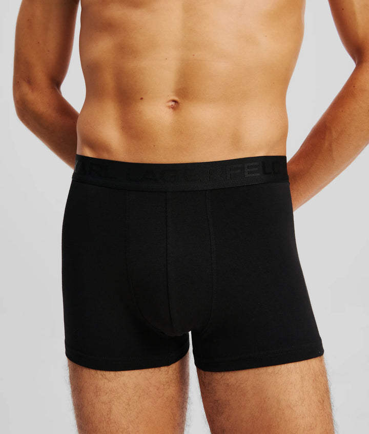 Karl Lagerfeld Tonal Logo Trunk in 3-Pack | Black
