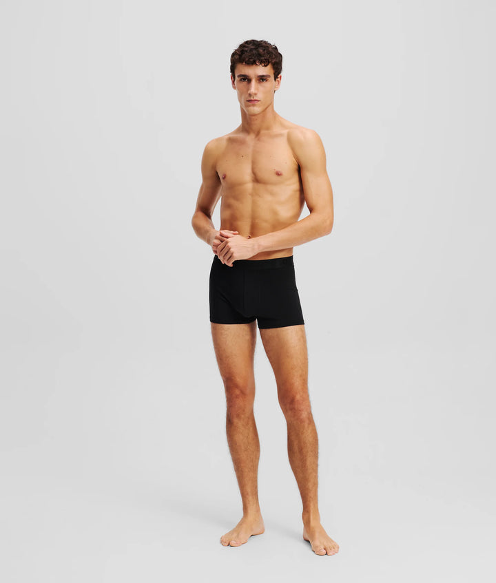 Karl Lagerfeld Tonal Logo Trunk in 3-Pack | Black