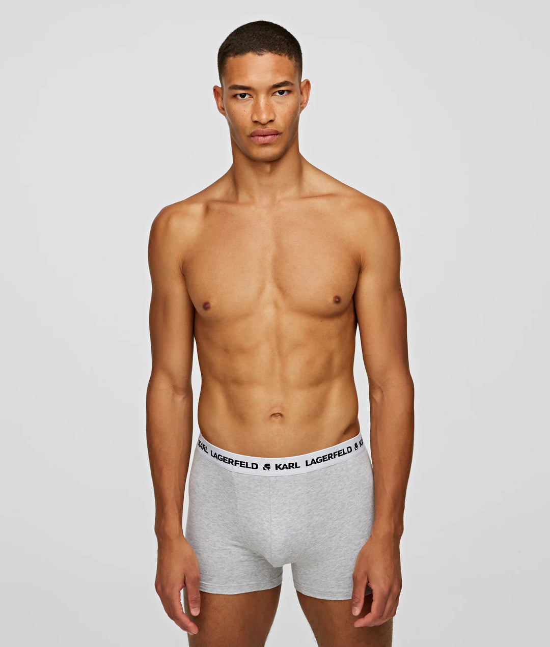 Karl Lagerfeld Logo Monochrome Trunk in 3-Pack | Black/White/Grey