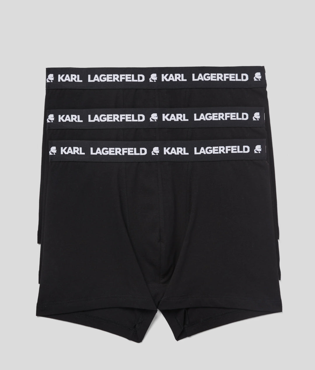 Karl Lagerfeld Logo Monochrome Trunk in 3-Pack | Black