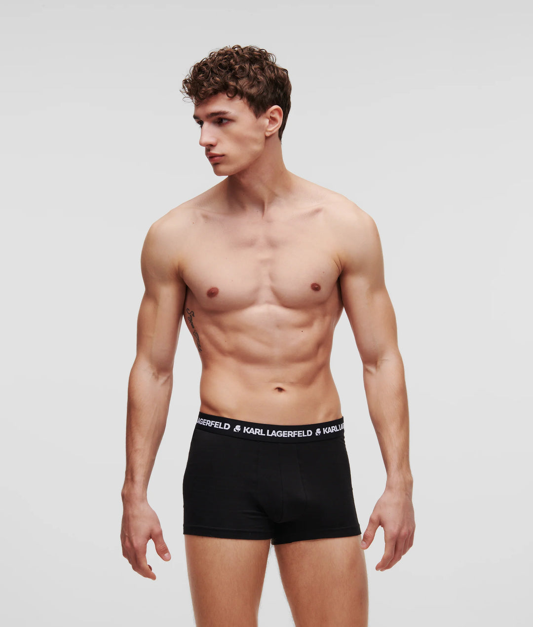 Karl Lagerfeld Logo Monochrome Trunk in 3-Pack | Black
