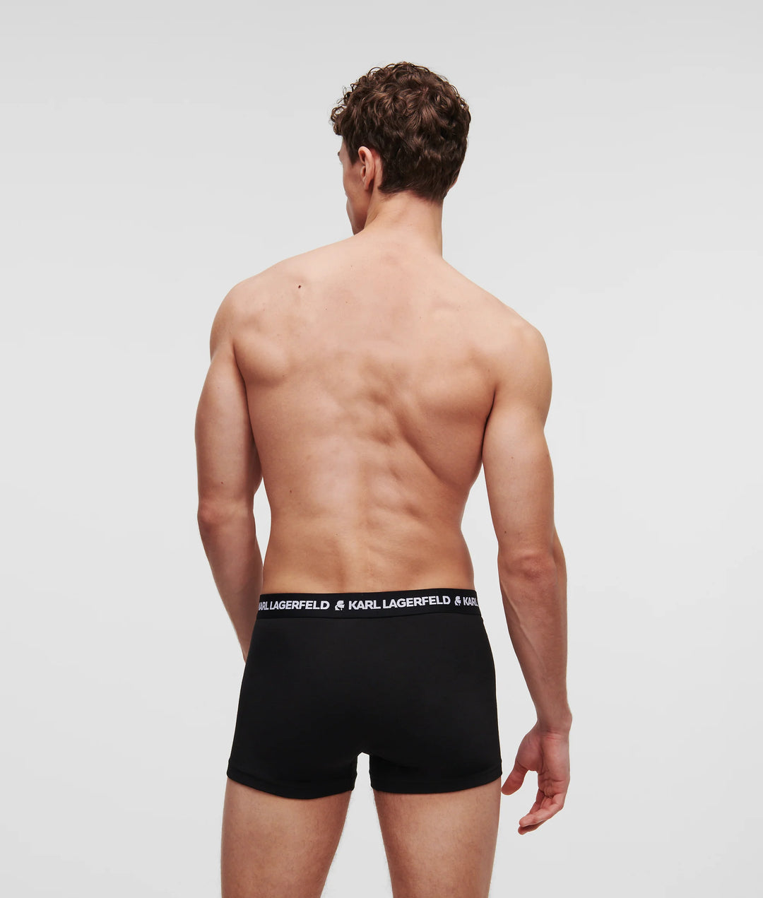 Karl Lagerfeld Logo Monochrome Trunk in 3-Pack | Black