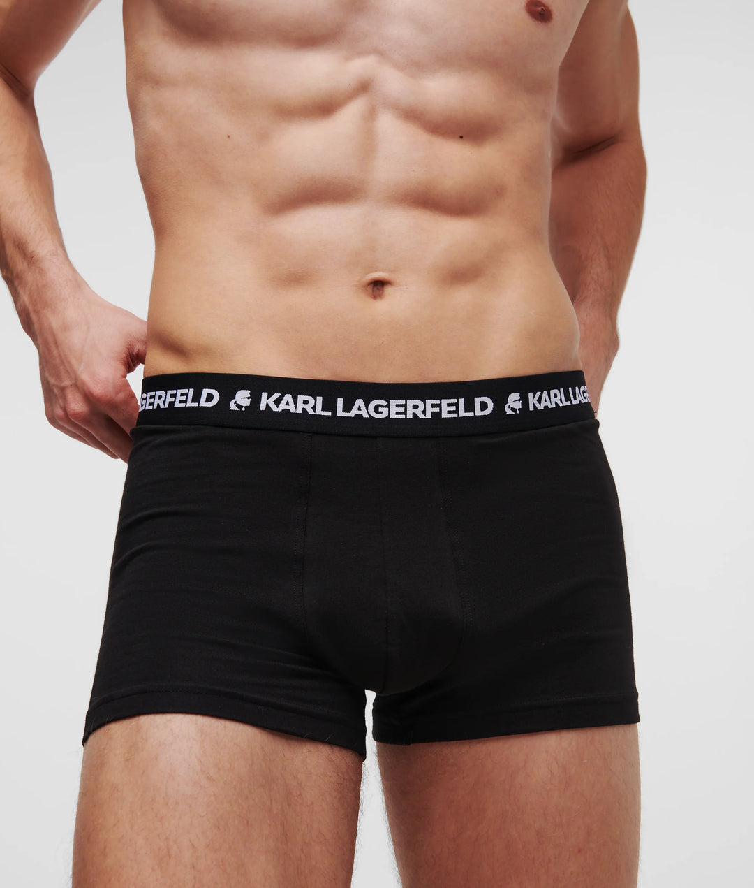 Karl Lagerfeld Logo Monochrome Trunk in 3-Pack | Black