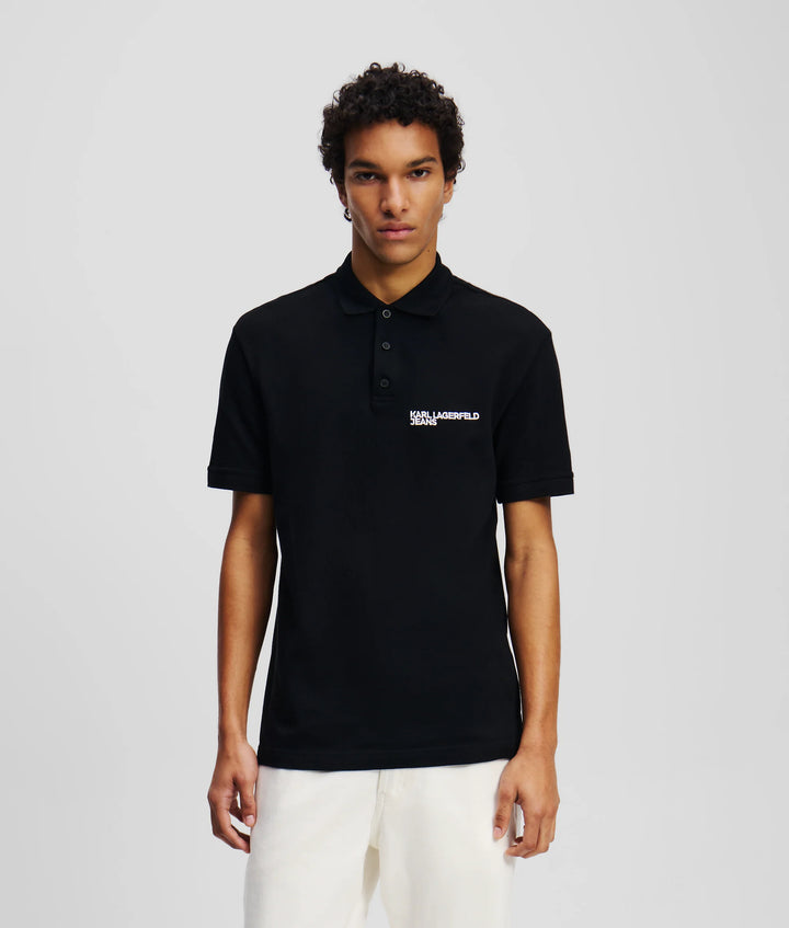 Karl Lagerfeld Logo Men's Polo | Black