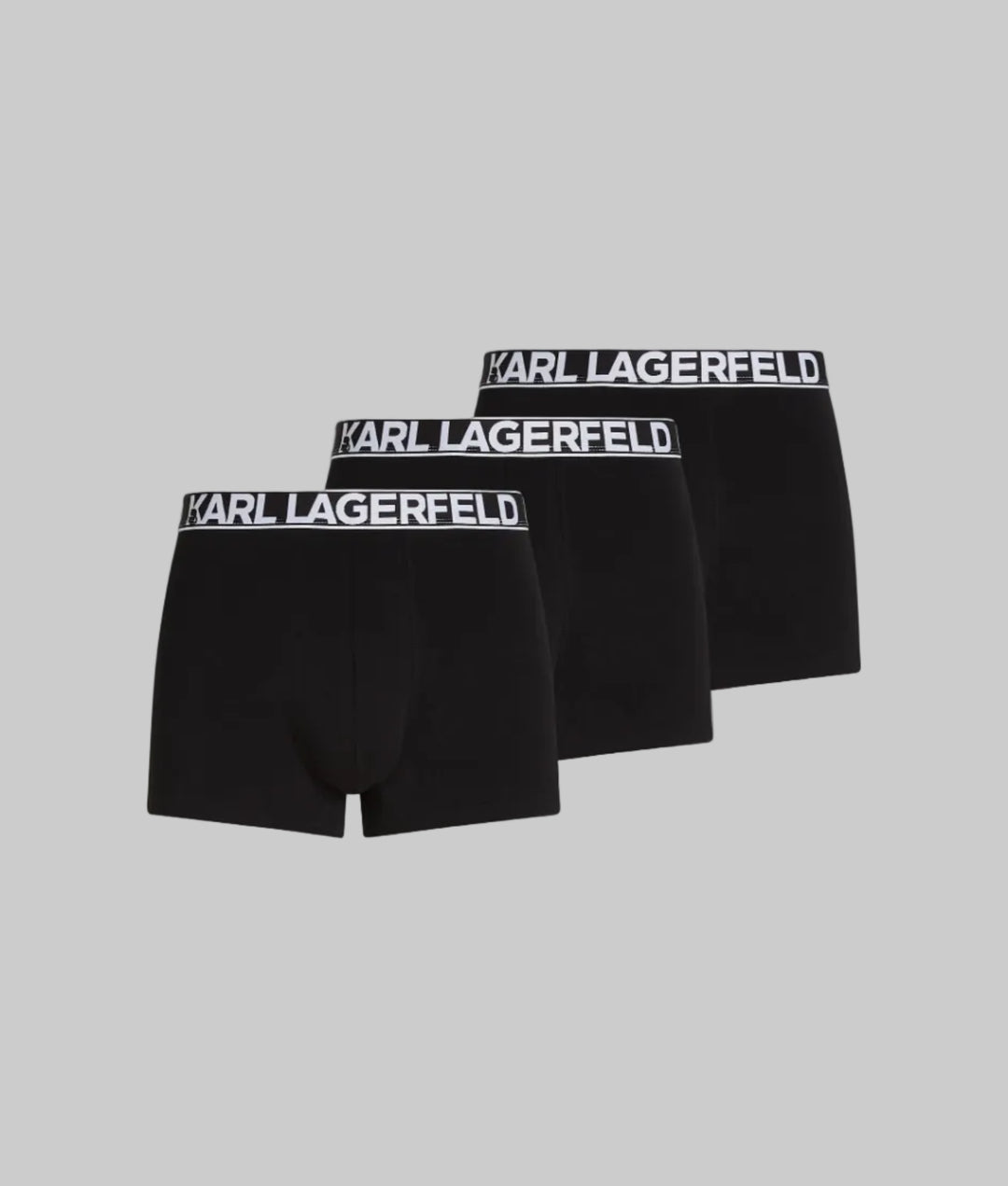 Karl Lagerfeld Bold Logo Trunk in 3-Pack | Black