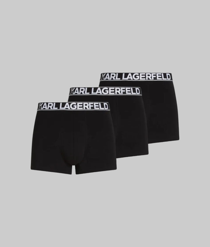 Karl Lagerfeld Bold Logo Trunk in 3-Pack | Black