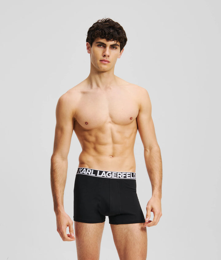 Karl Lagerfeld Bold Logo Trunk in 3-Pack | Black