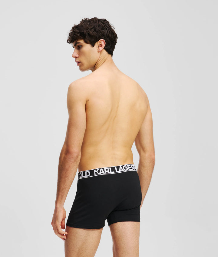 Karl Lagerfeld Bold Logo Trunk in 3-Pack | Black