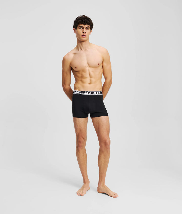 Karl Lagerfeld Bold Logo Trunk in 3-Pack | Black