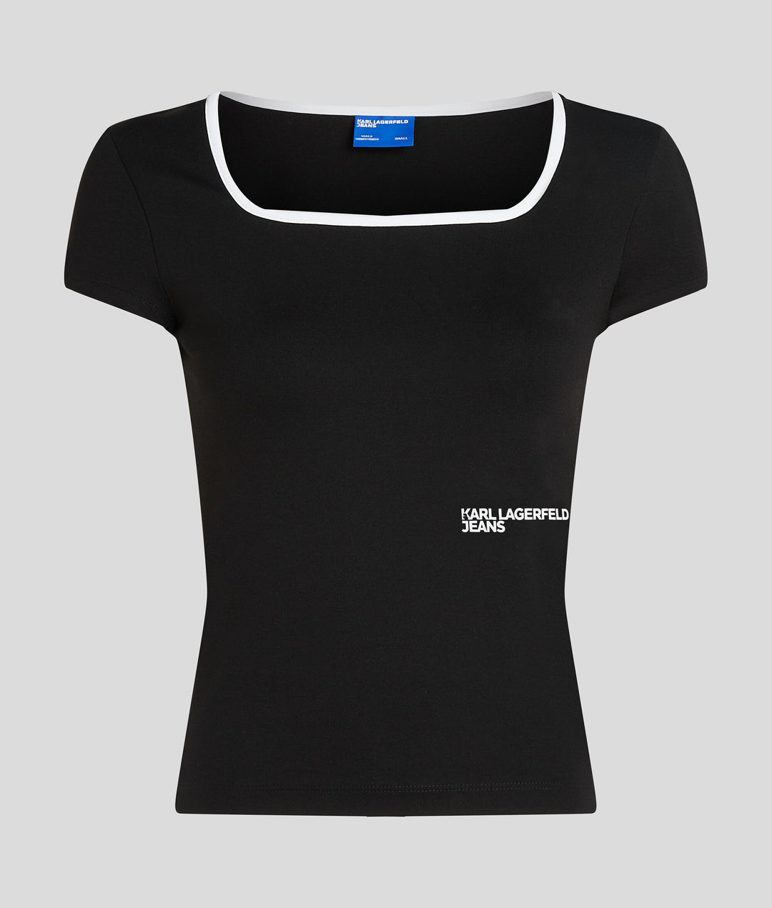 Karl Lagerfeld Square Neck T-shirt | Black