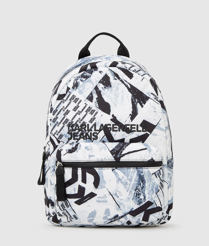 Karl Lagerfeld All over Graphic Print Backpack | Urban