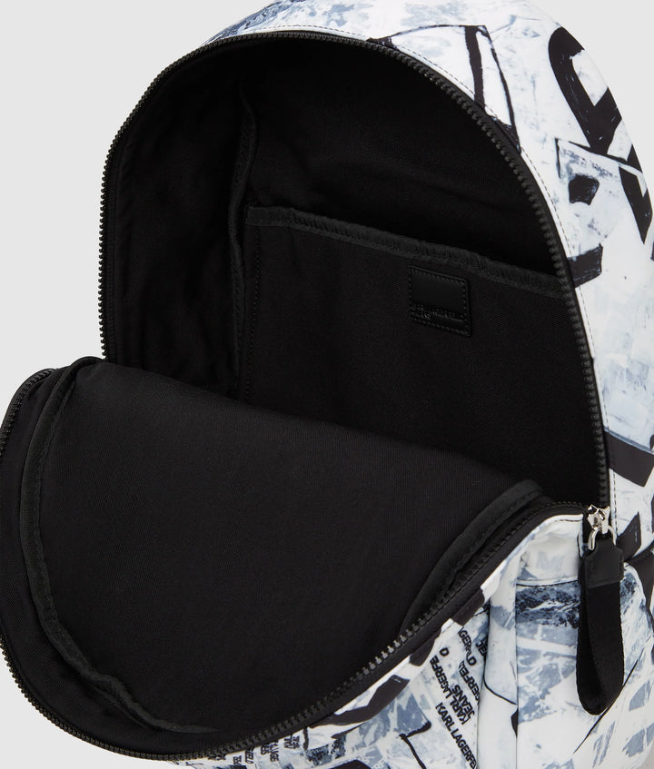 Karl Lagerfeld All over Graphic Print Backpack | Urban