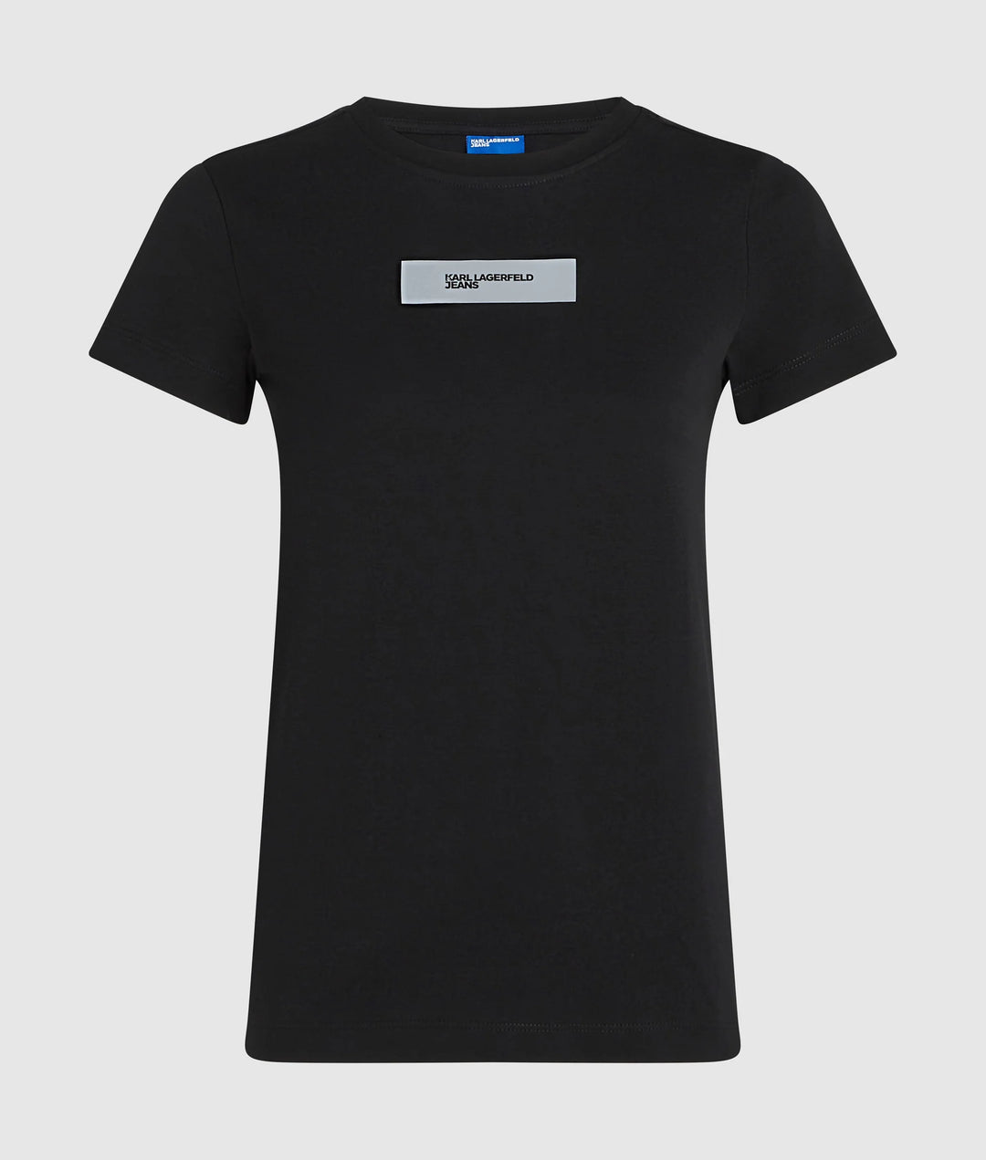 Karl Lagerfeld Women's Slim Reflective Logo T-shirt | Black