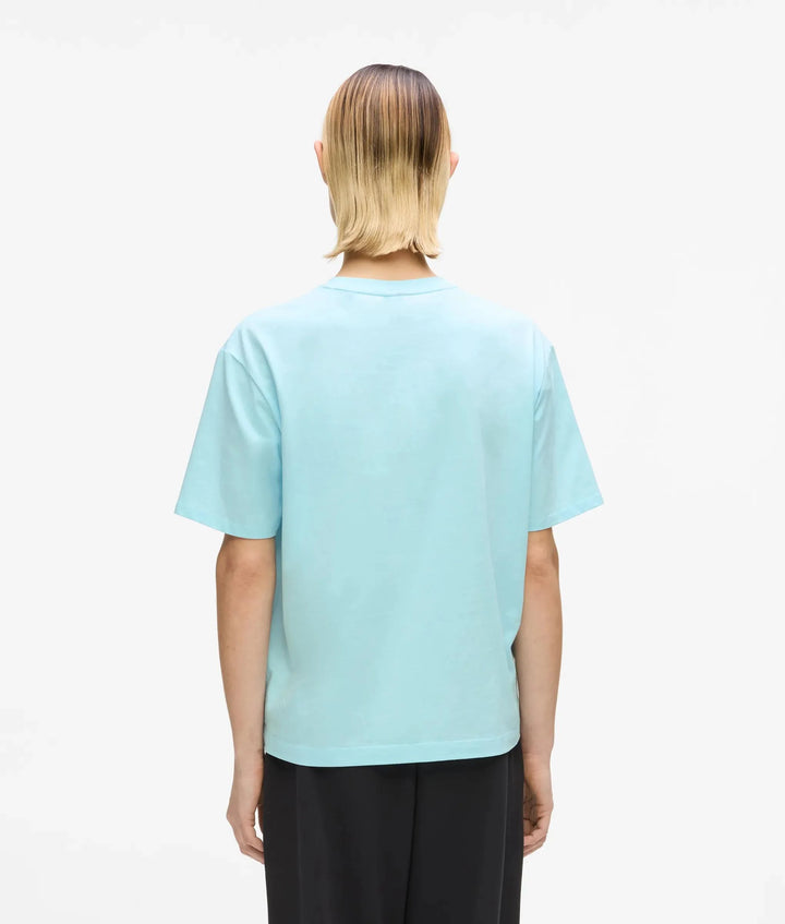 Karl Lagerfeld Outline Logo Women's T-shirt | Corydalis Blue