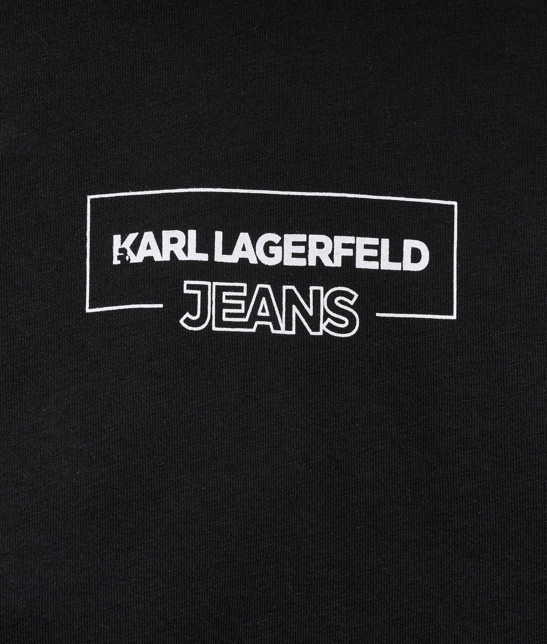 Karl Lagerfeld Women's Regular Outline Logo T-shirt | Black