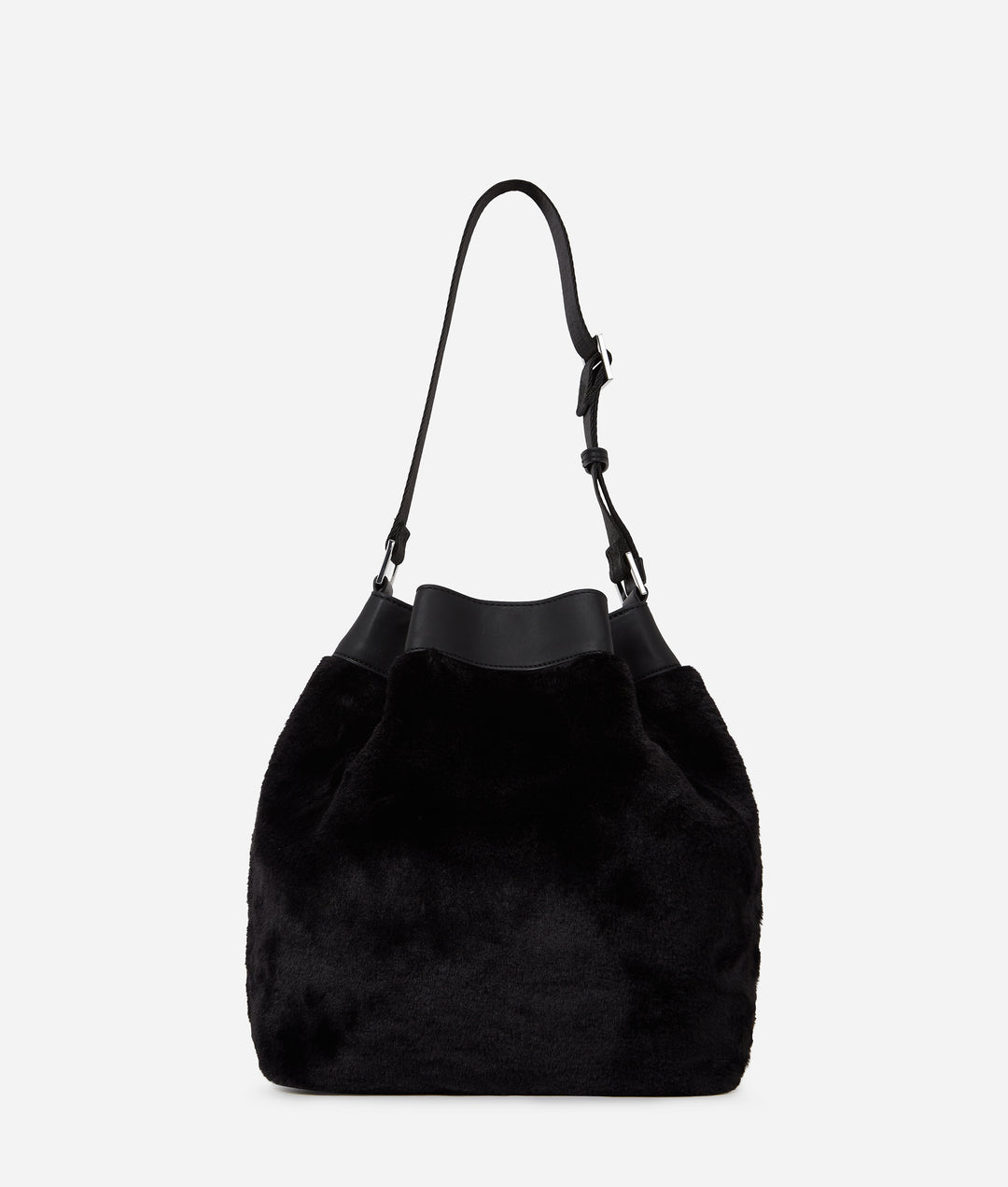 Karl Lagerfeld Faux Bucket Bag | Black