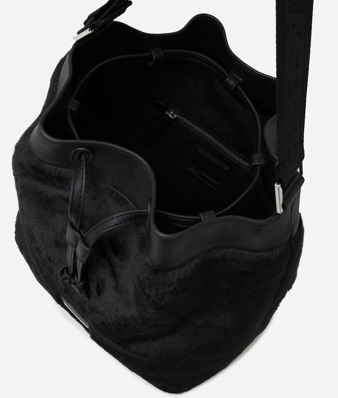 Karl Lagerfeld Faux Bucket Bag | Black