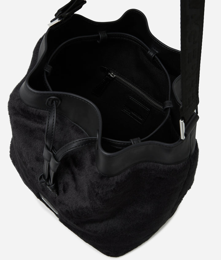 Karl Lagerfeld Faux Bucket Bag | Black