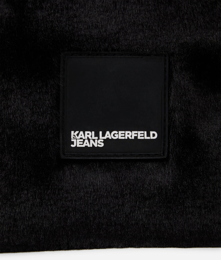Karl Lagerfeld Faux Bucket Bag | Black