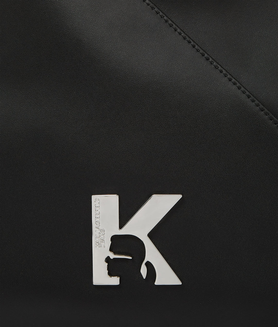 Karl Lagerfeld Geo Leather Small Tote Bag | Black