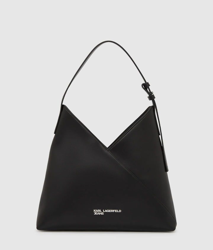 Karl Lagerfeld Geo Leather Small Tote Bag | Black
