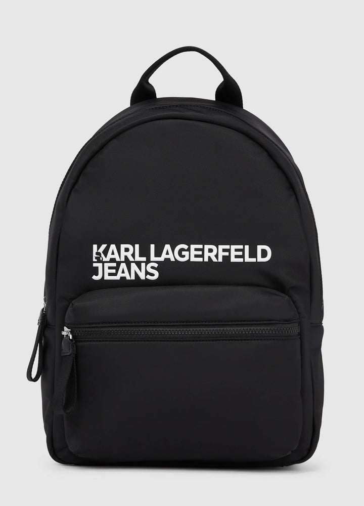 Karl Lagerfeld Logo Nylon Backpack | Black