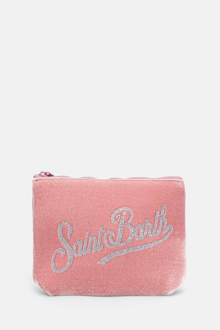 MC2 Saint Barth Velvet Pouch | Pink