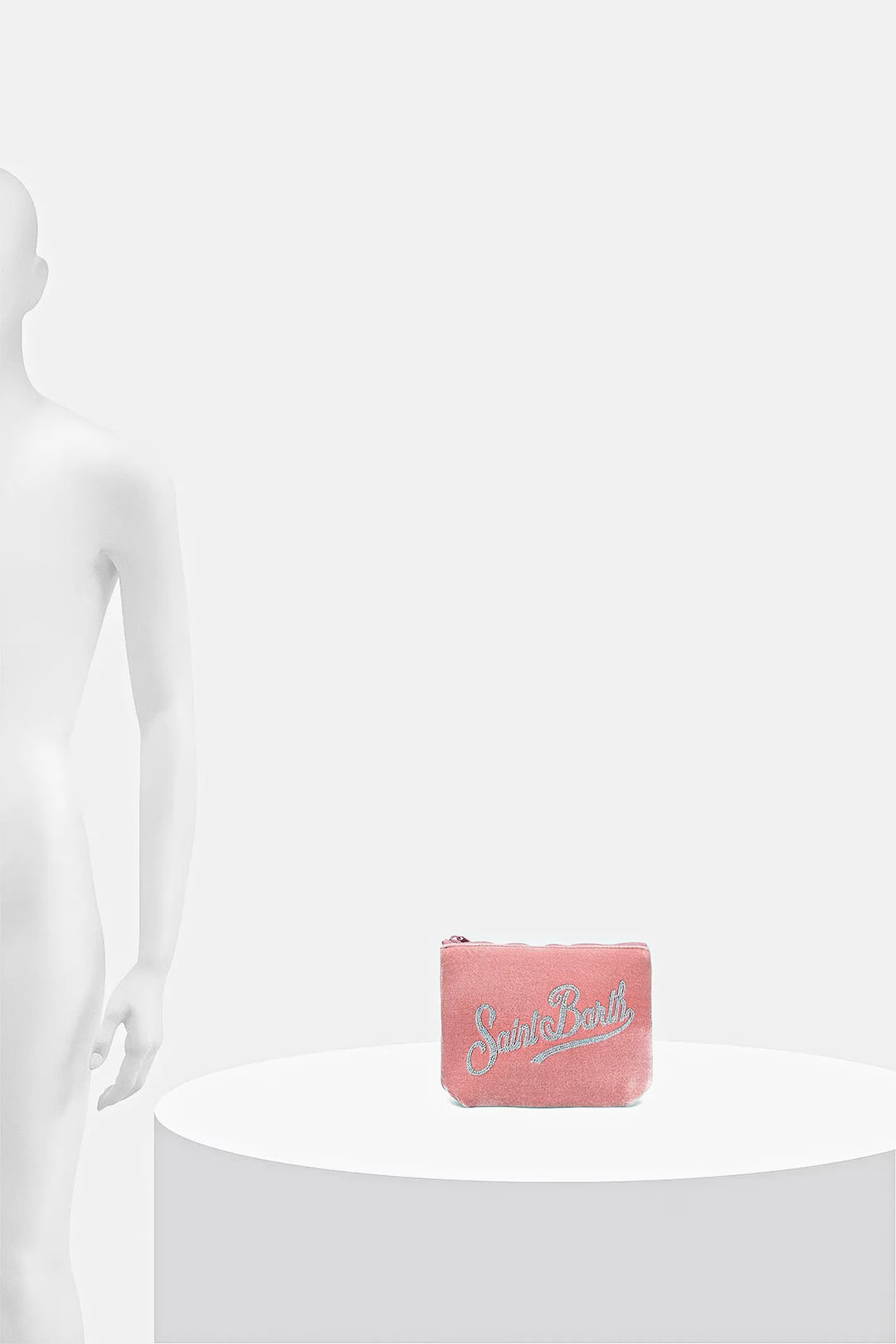 MC2 Saint Barth Velvet Pouch | Pink