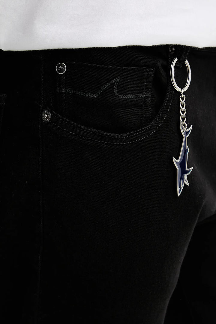 Paul & Shark Black Rivet Organic Stretch Denim | Black