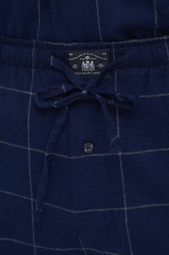 Ralph Lauren Βαμβακερές Πυτζάμες | Σκούρο Μπλε