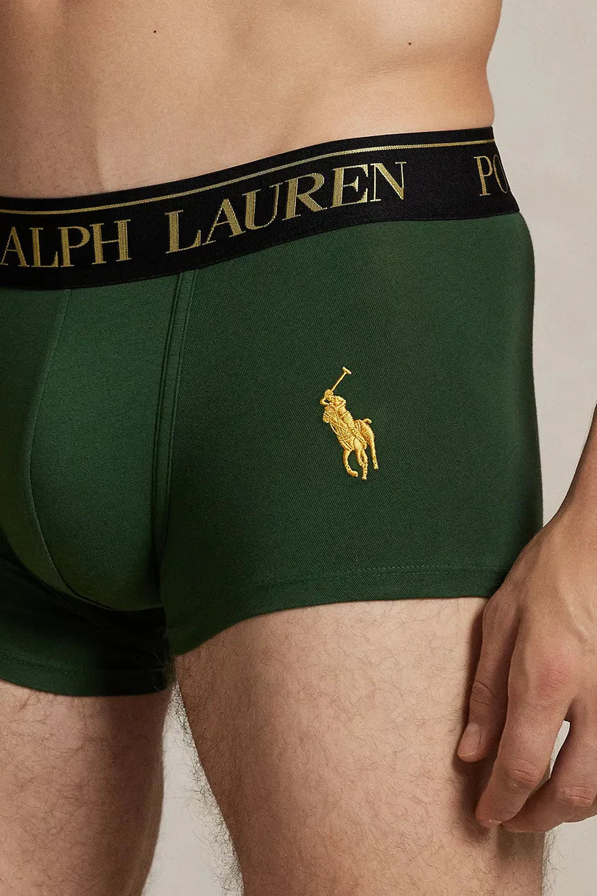 Ralph Lauren Stretch Cotton Trunk 2-Pack | Green/Khaki