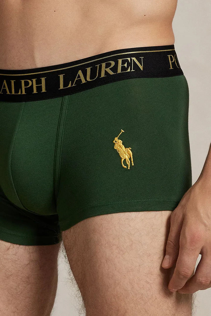 Ralph Lauren Stretch Cotton Trunk 2-Pack | Green/Khaki