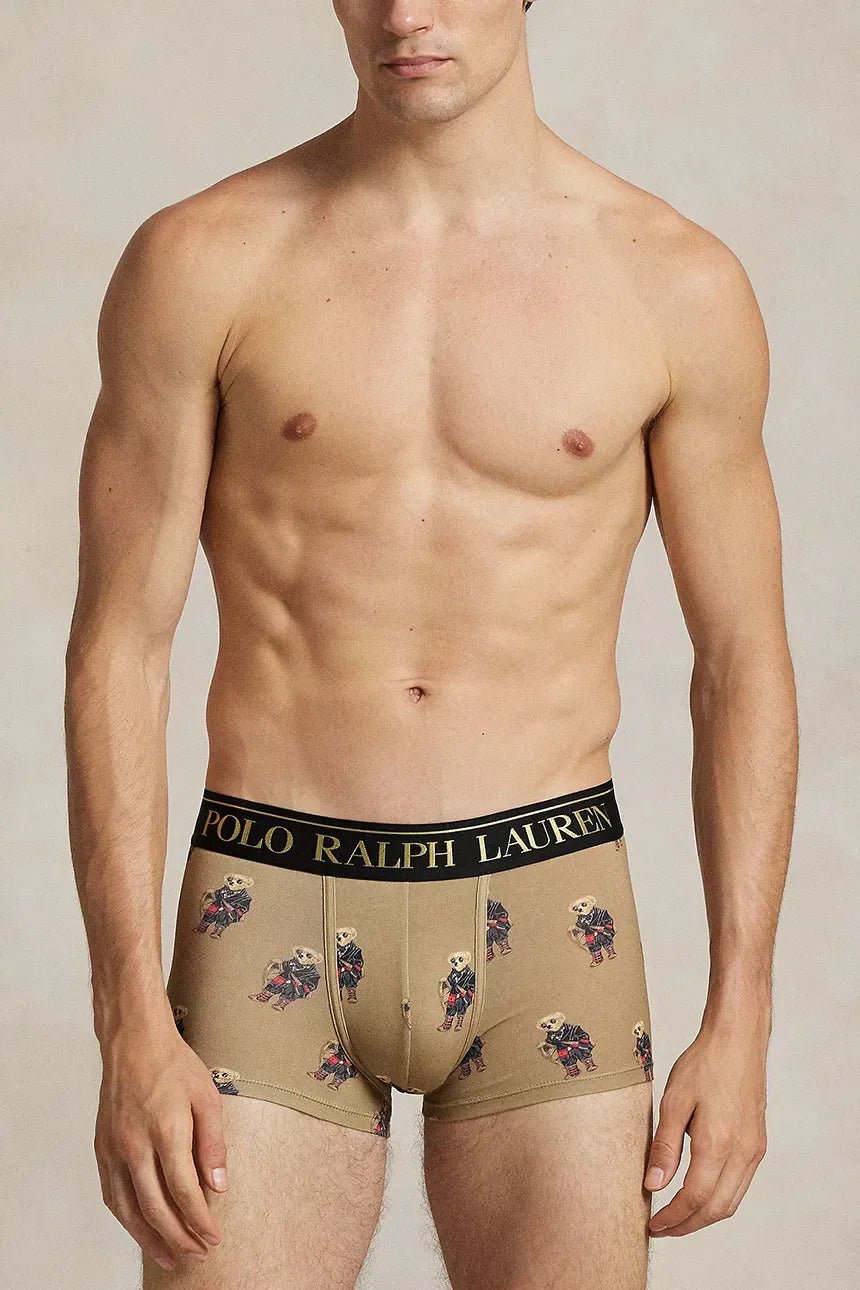 Ralph Lauren Stretch Cotton Trunk 2-Pack | Green/Khaki