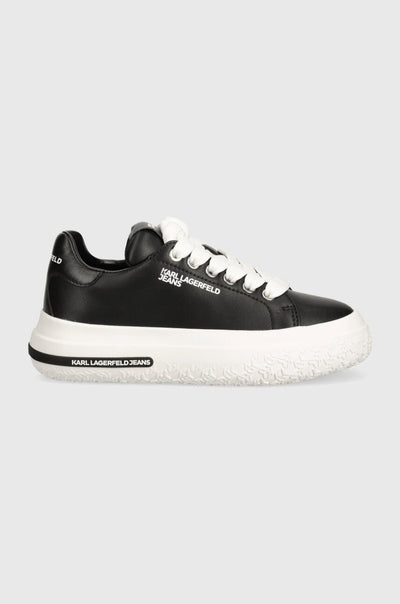 Karl Lagerfeld Women's Leather Sneakers | Black