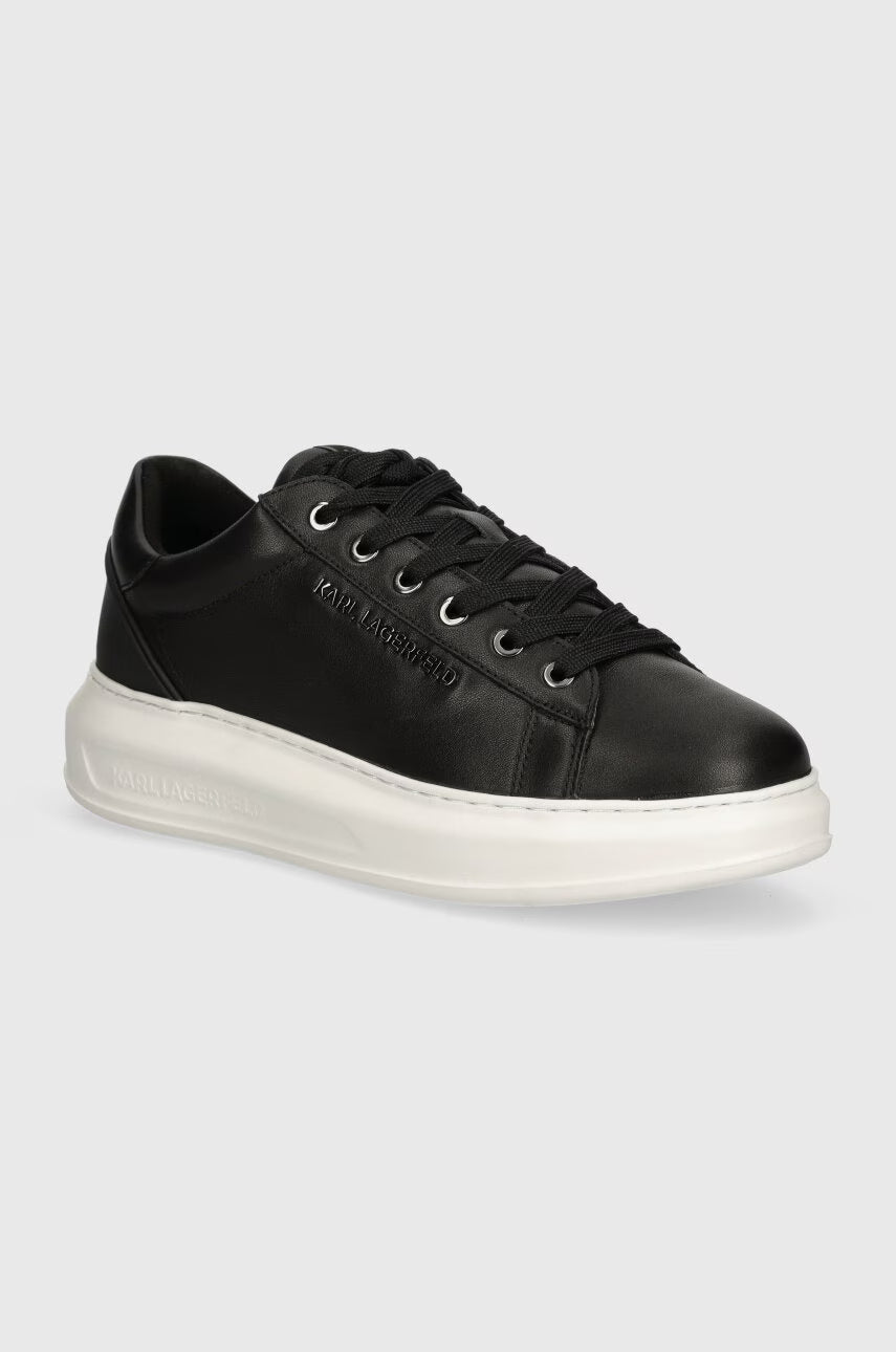 Karl Lagerfeld Kapri Leather Men's Sneakers | Black