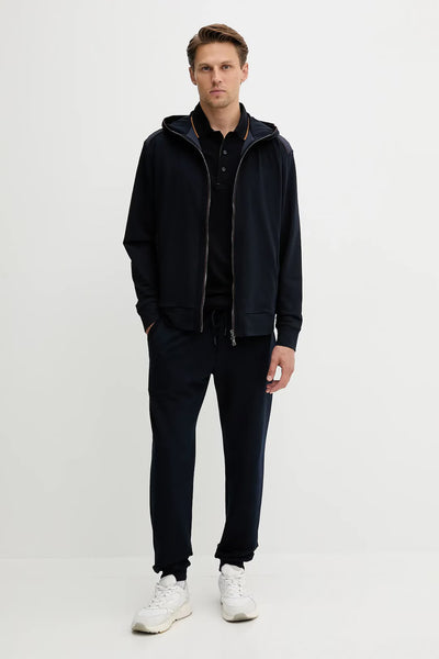 Paul & Shark XSoft Fleece Cotton Full Zip Sweatshirt | Navy