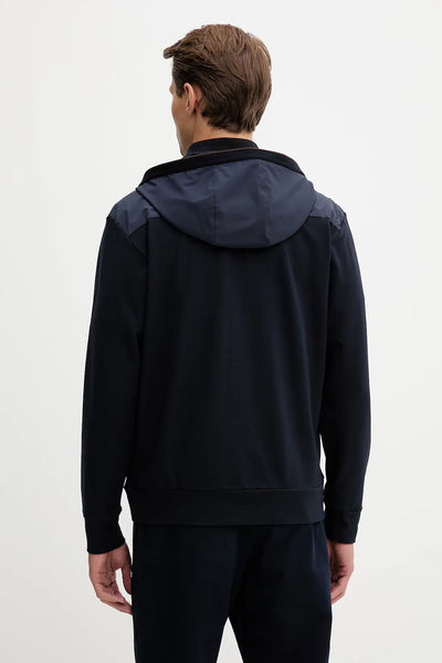 Paul & Shark XSoft Fleece Cotton Full Zip Sweatshirt | Navy